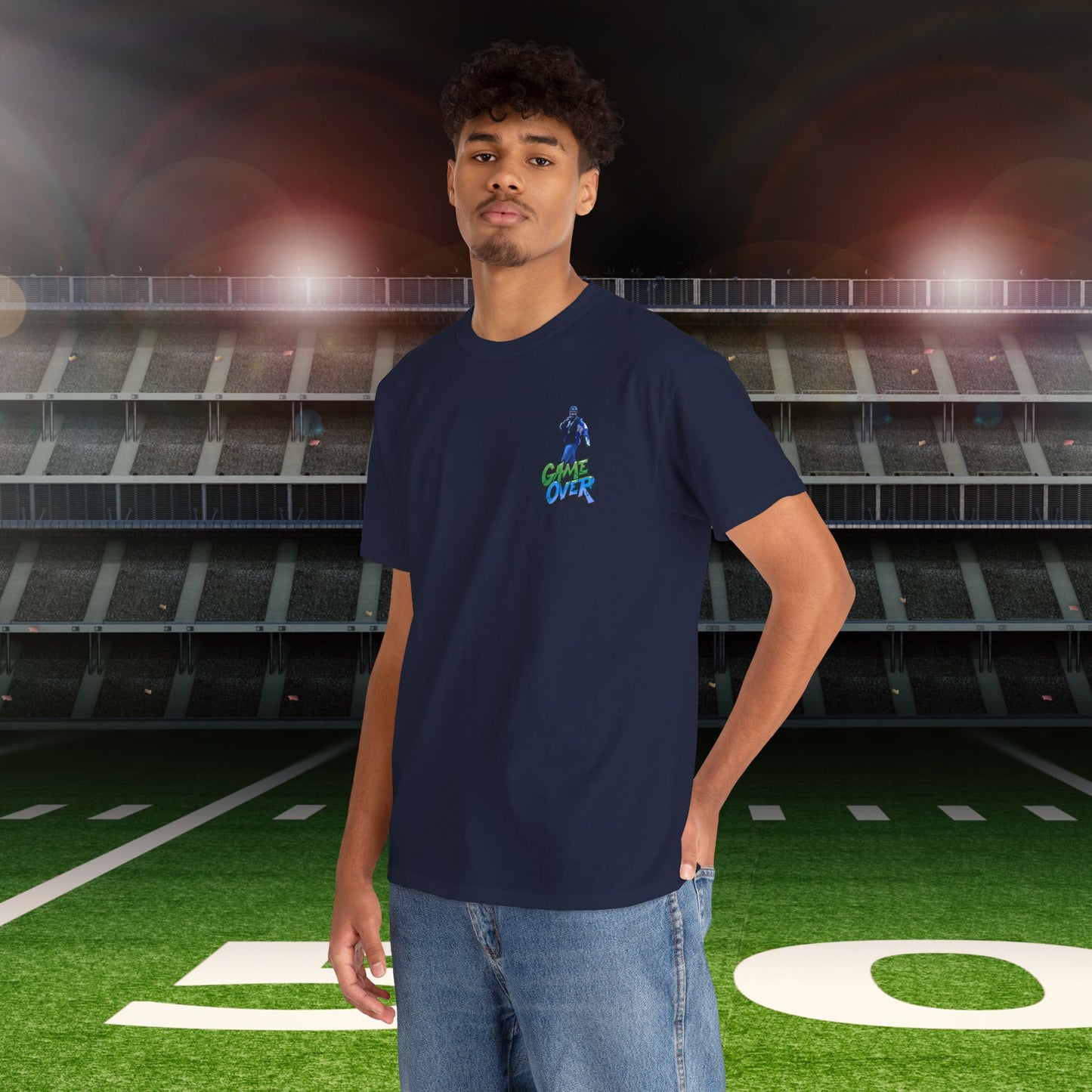 Super Bowl Kendrick Lamar Graphic Heavy Cotton Tee - 'Game Over' & 'SAY DRAKE!' Cell Block 1
