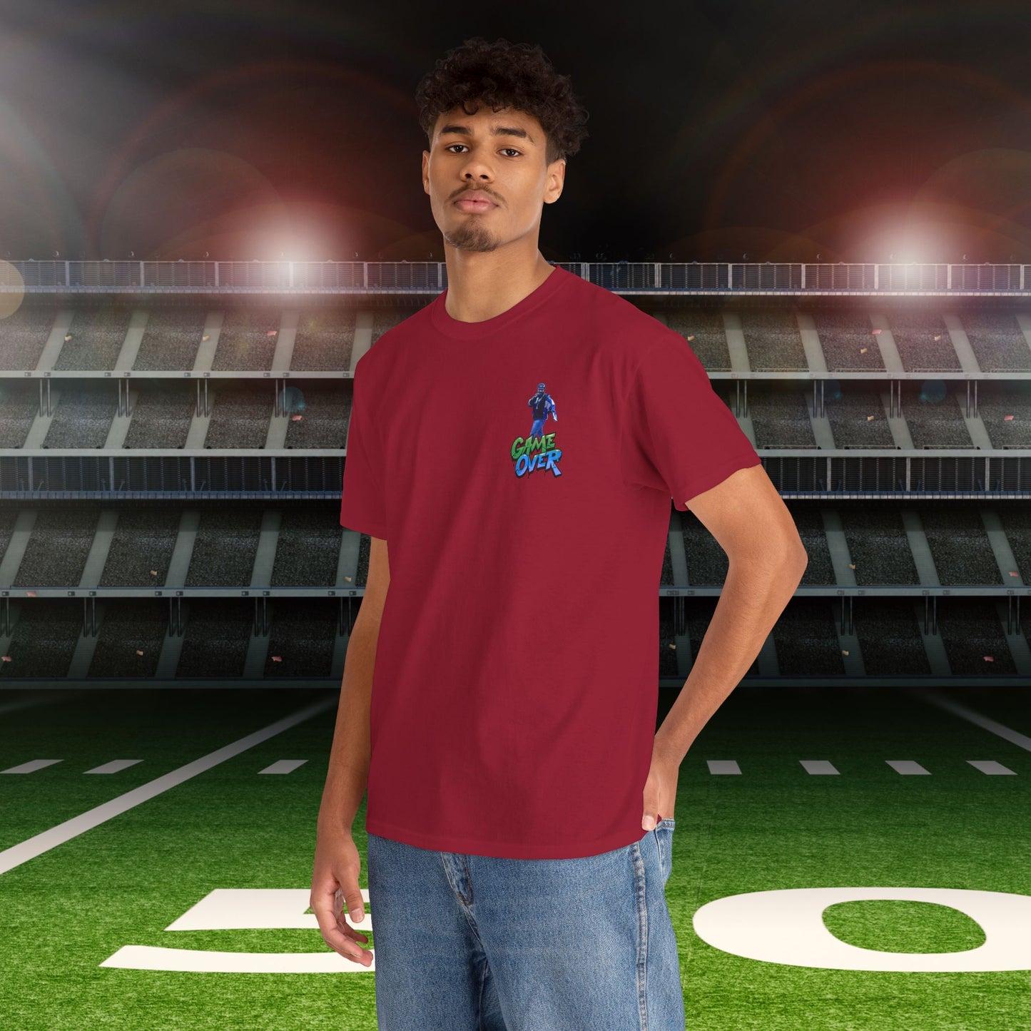 Super Bowl Kendrick Lamar Graphic Heavy Cotton Tee - 'Game Over' & 'SAY DRAKE!' Cell Block 1