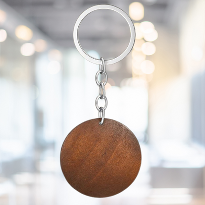 Round Wooden Keychains (Sets of 20)