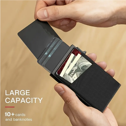 Sleek Aluminum RFID Blocking Slim Wallet Card Holder for Business