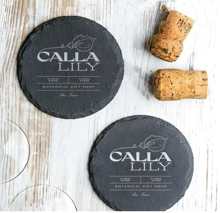 Laser Engraved Slate Coasters